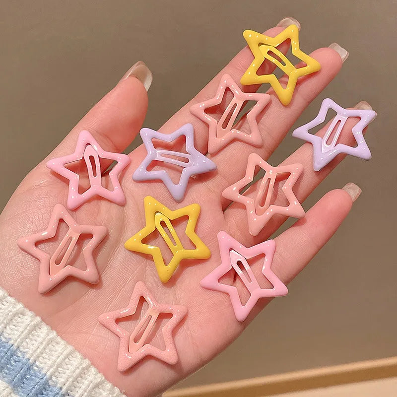 Colorful Star Hair Clips – Fun & Cute Accessories for Kids