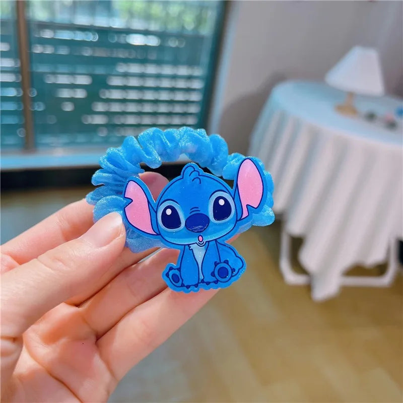 Fun Cartoon Stitch Ponytail Holder – Cute Set for Kids Hair
