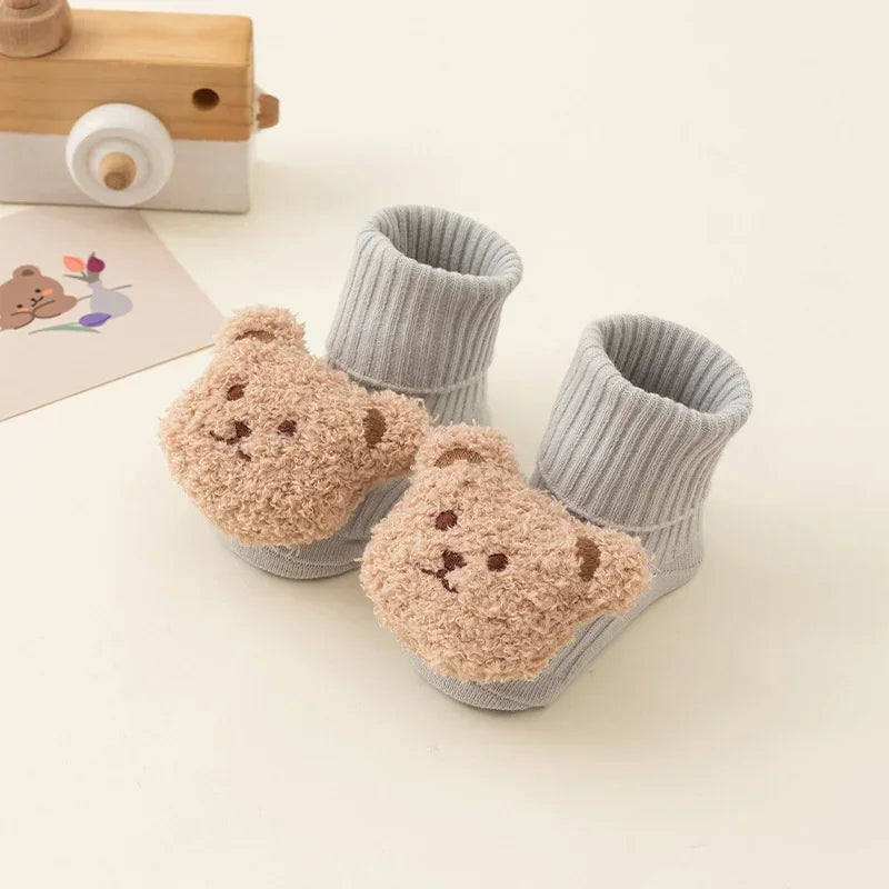 Cozy Baby Bear Socks – Soft, Cute & Non-Slip Comfort