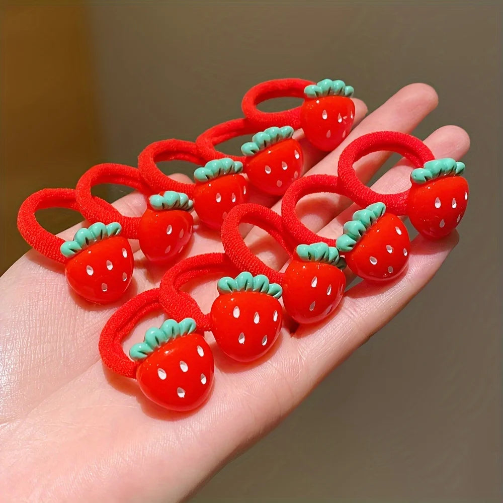 Strawberry Hair Ties