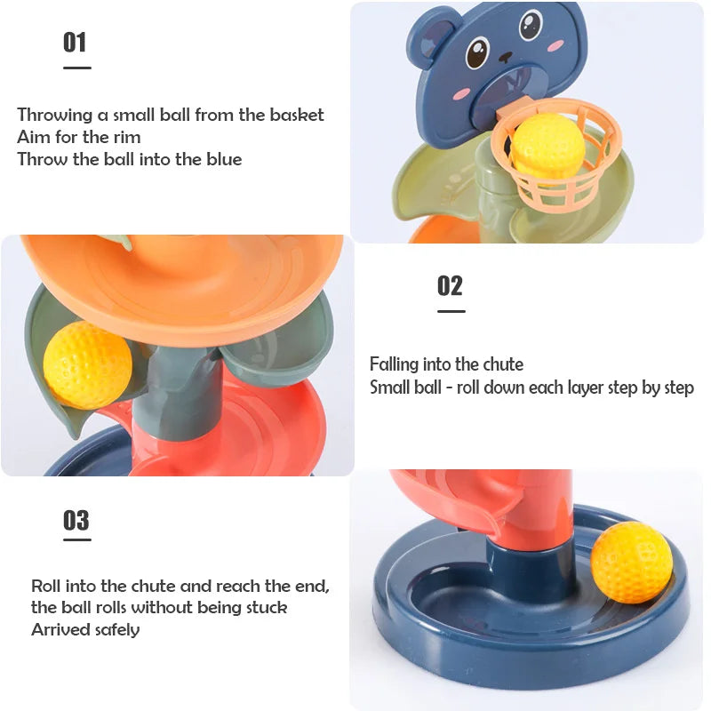 Track Rolling Ball Tower Toy