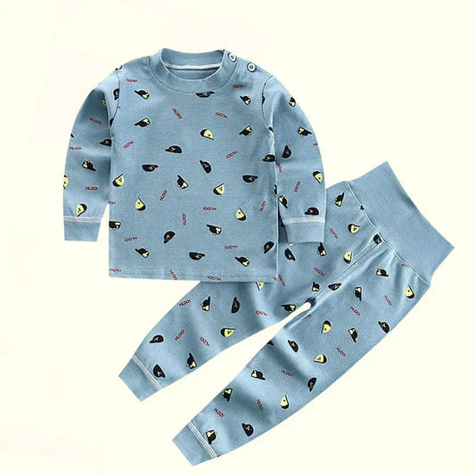 Children Pajamas Set High Waist Cotton