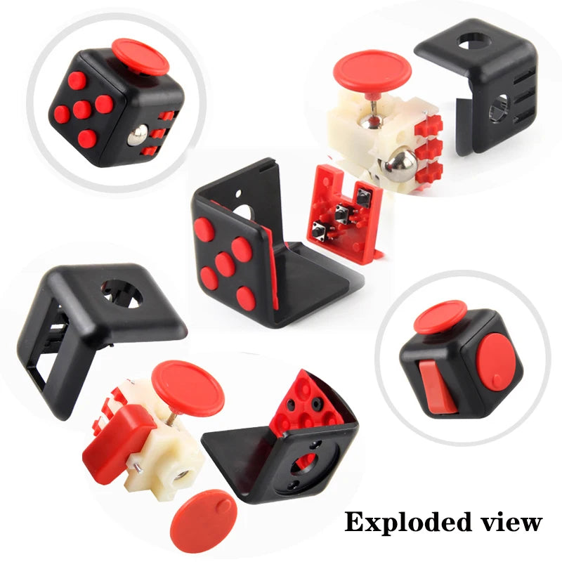 6/12 Sides Stress Relief Toys for Focus & Fun