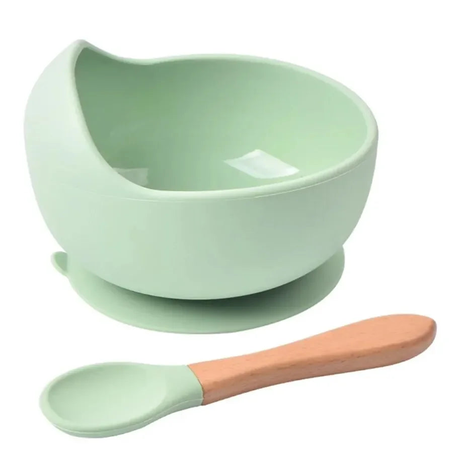 Worry-free Bowl with Suction + Spoon