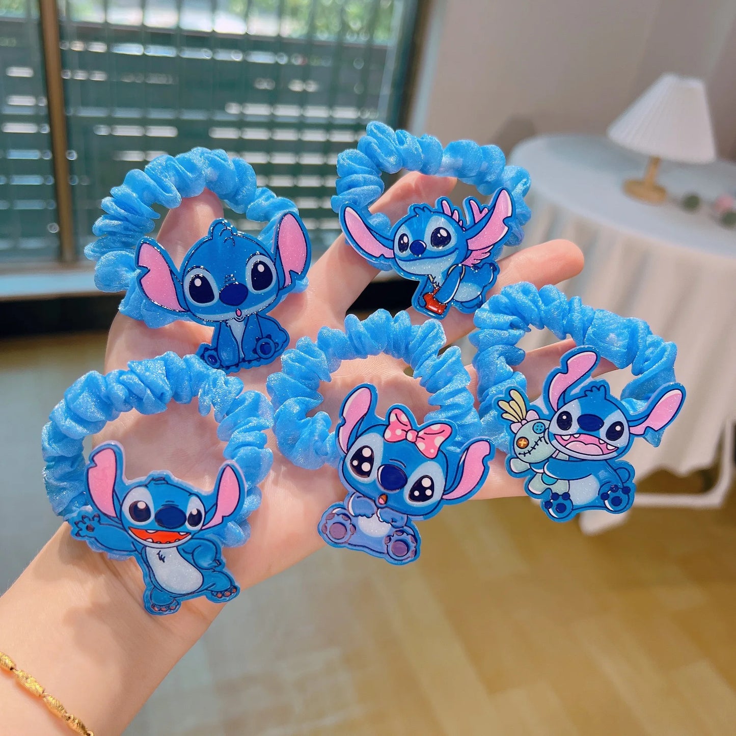 Fun Cartoon Stitch Ponytail Holder – Cute Set for Kids Hair