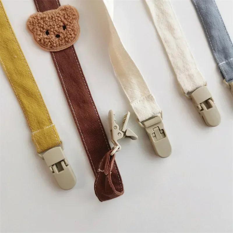 Teddy Pacifier Chain Clip