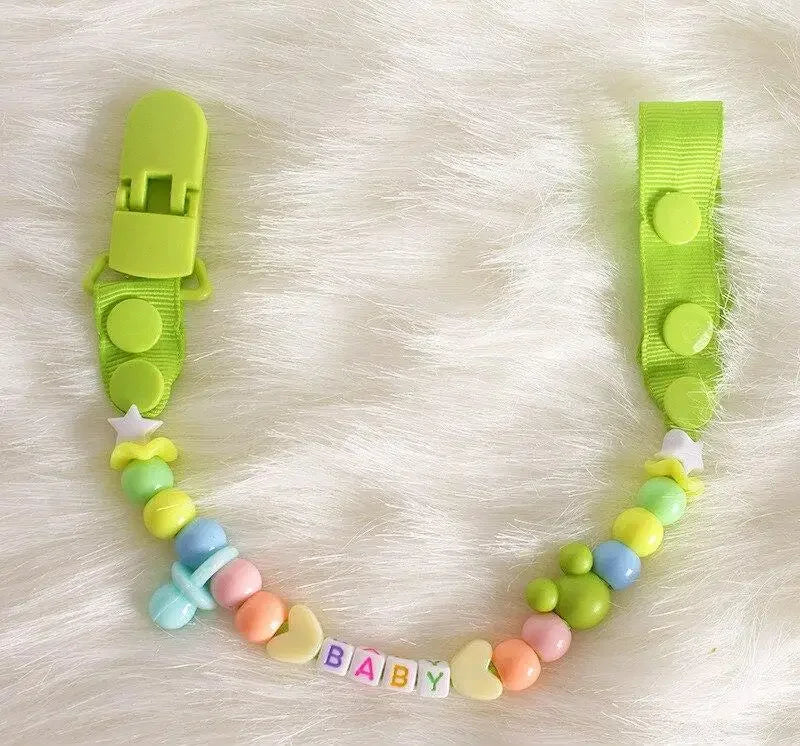 Colorful Newborn Pacifier Clips
