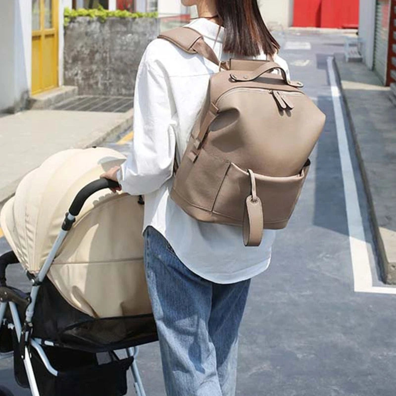Premium Leather Diaper Bag