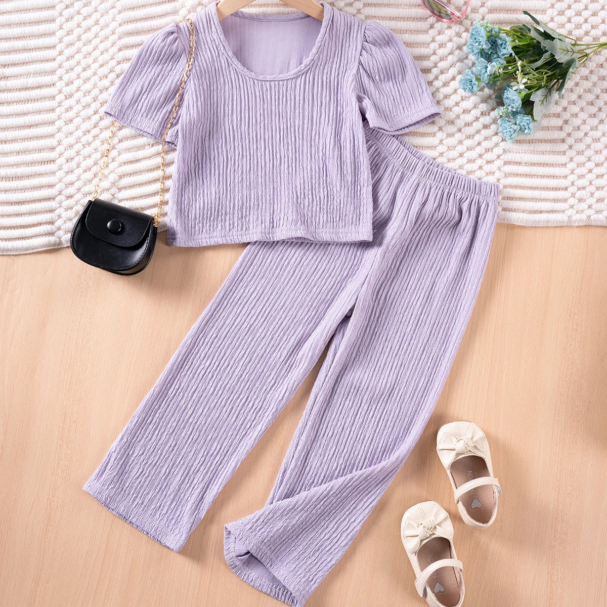 Charming 2 Pieces Dress Set for Girls