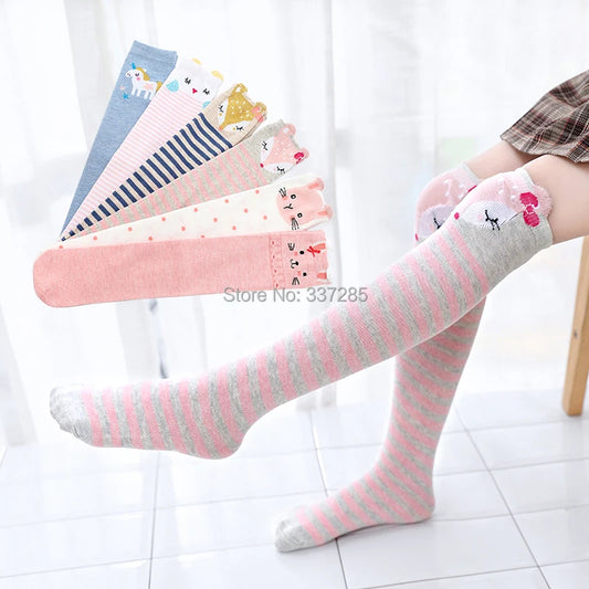 Adorable Girls Over Knee Socks