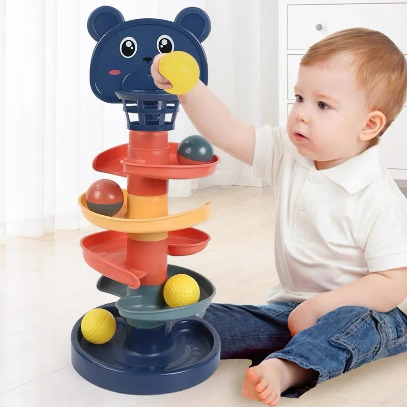 Track Rolling Ball Tower Toy
