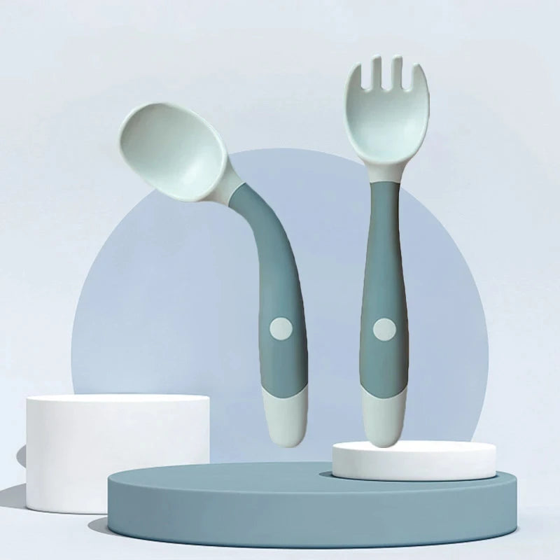 Essential Baby Bendable Fork and Spoon Set – Safe & Fun