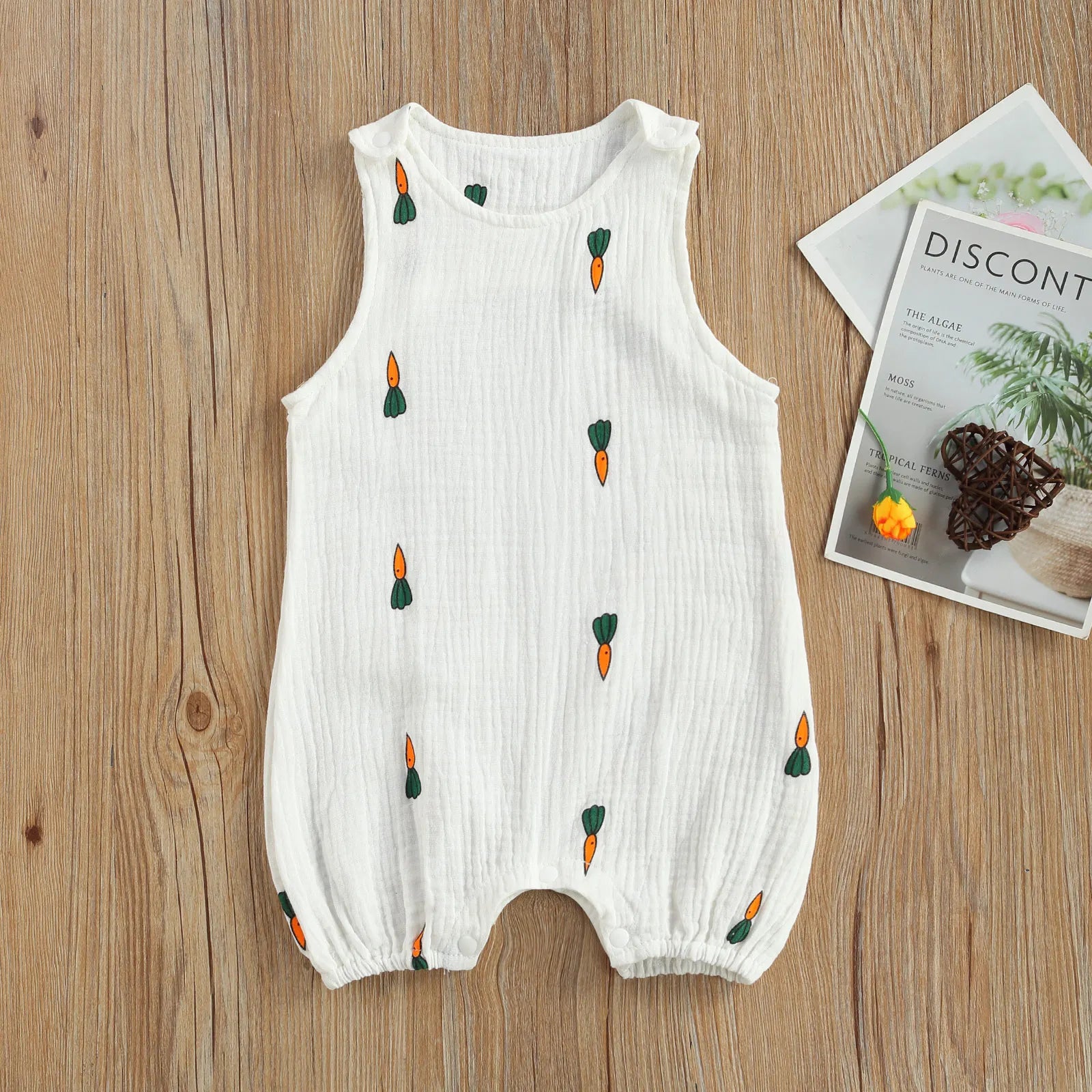Adorable Cotton Sleeveless Rompers