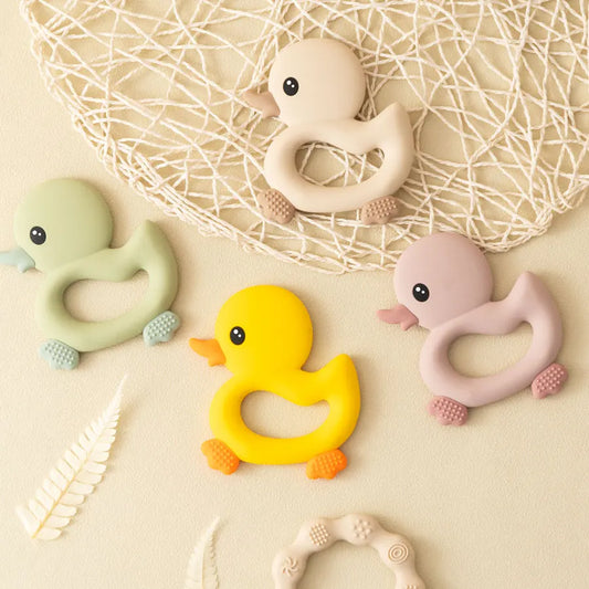 Soft Silicone Baby Teether (Duck)