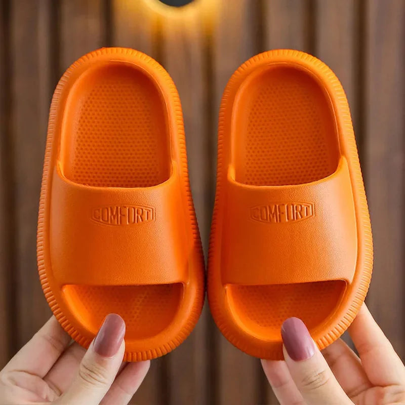 Orange Kids Casual Slippers