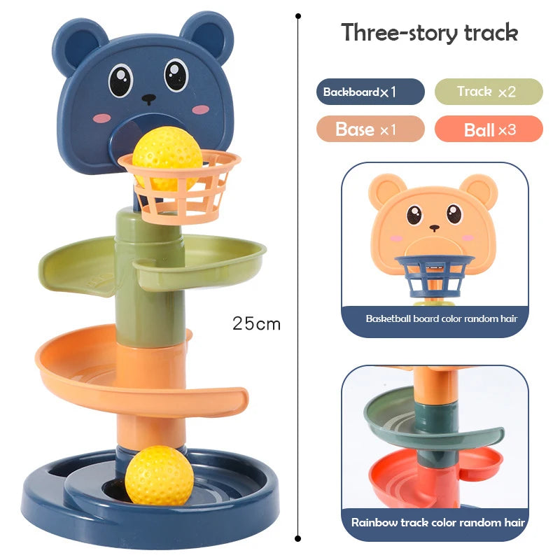 Track Rolling Ball Tower Toy