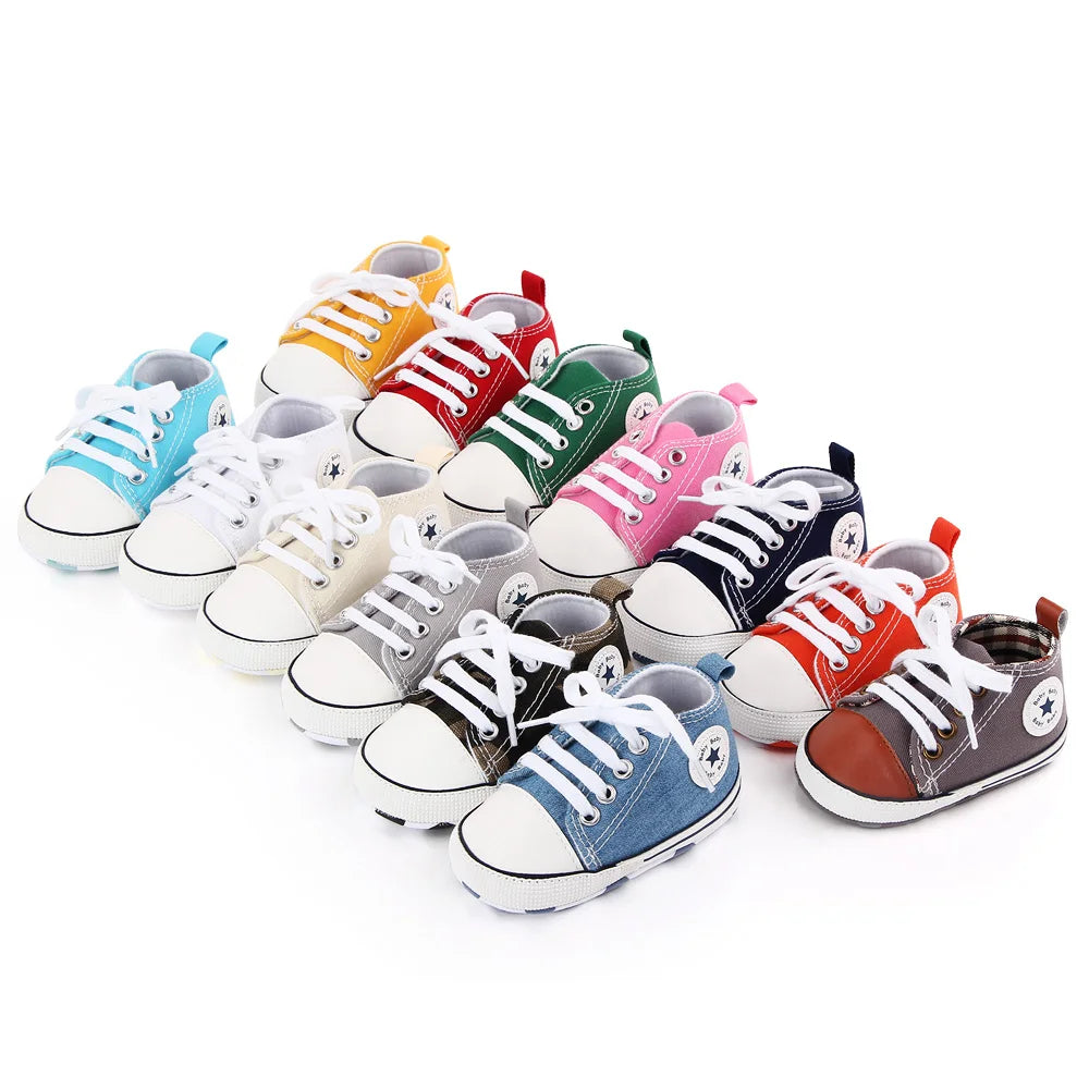 Trendy Canvas Casual Sneakers for Babies – Soft & Secure