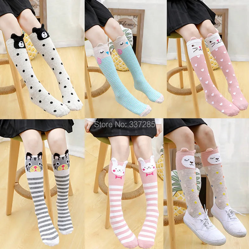 Adorable Girls Over Knee Socks