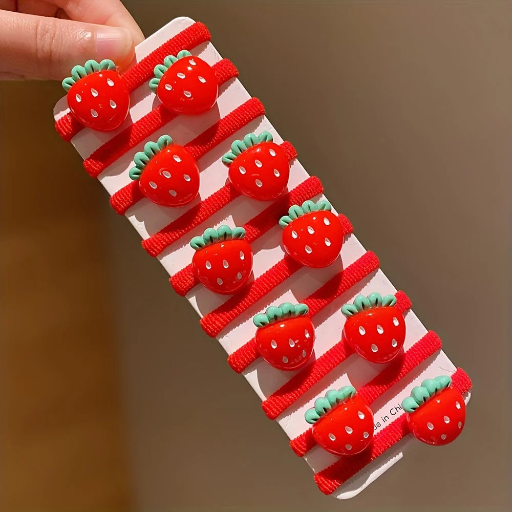 Strawberry Hair Ties