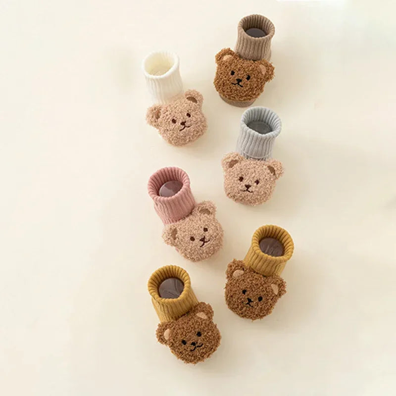 Cozy Baby Bear Socks – Soft, Cute & Non-Slip Comfort