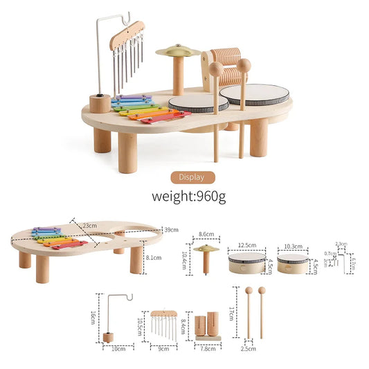 Montessori Wooden Musical Table