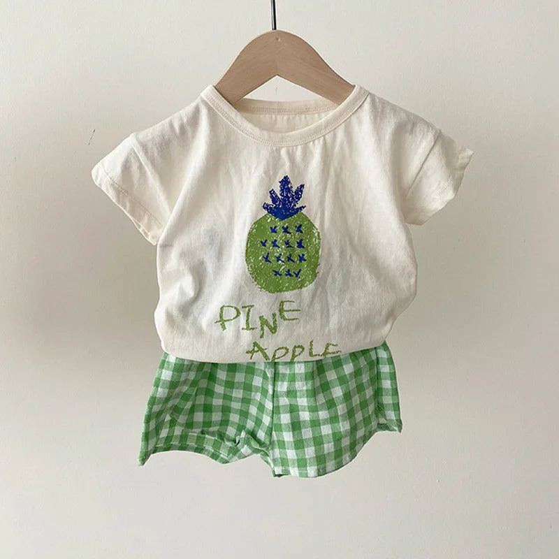 Baby Fruit Outfit Set – Fun & Comfy 2 Piece Summer Wear