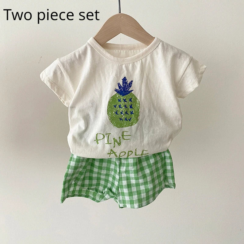Baby Fruit Outfit Set – Fun & Comfy 2 Piece Summer Wear