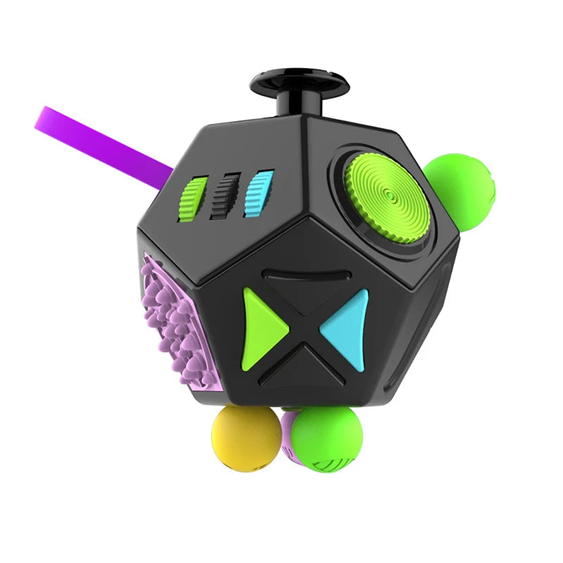 6/12 Sides Stress Relief Toys for Focus & Fun
