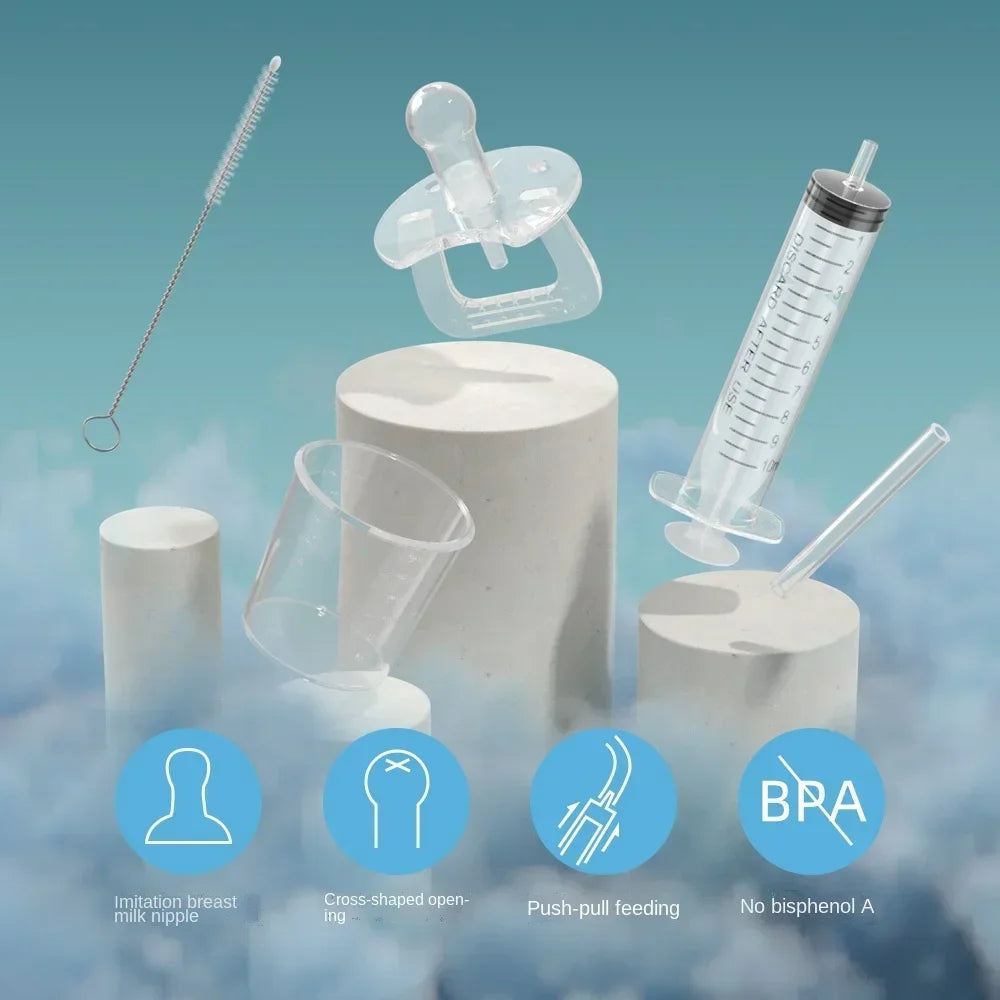 Pacifier Feeding Dispenser for Easy Medicine Use