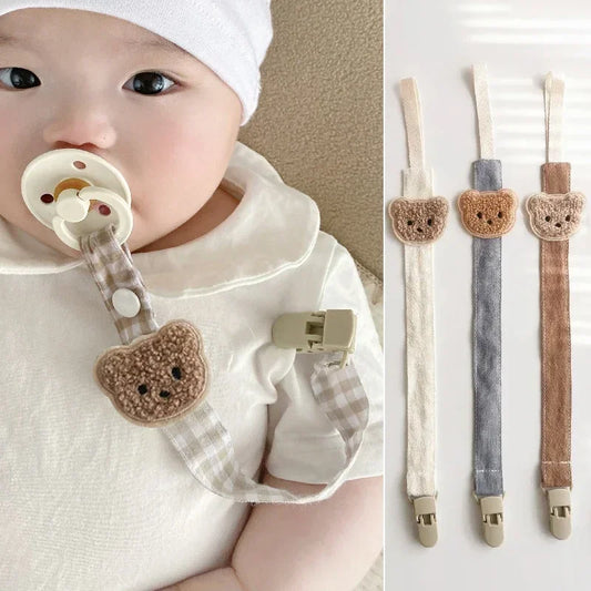 Teddy Pacifier Chain Clip