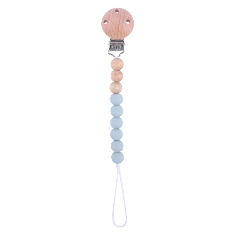 Colorful Baby Silicone Pacifier Chain – Safe & Chewable Clip