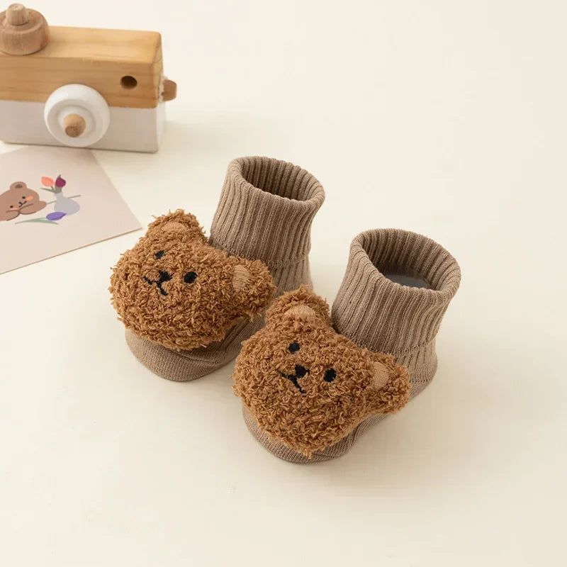 Cozy Baby Bear Socks – Soft, Cute & Non-Slip Comfort
