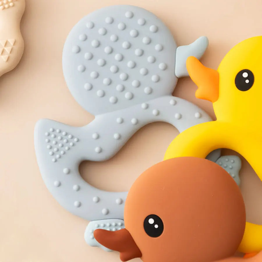 Soft Silicone Baby Teether (Duck)