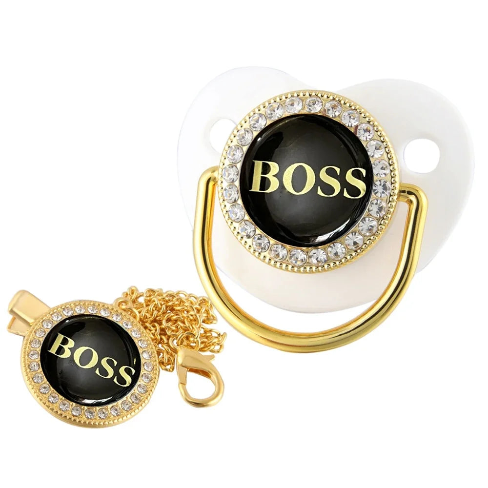 Luxury Boss Bling Pacifier – Glamour for Your Newborn