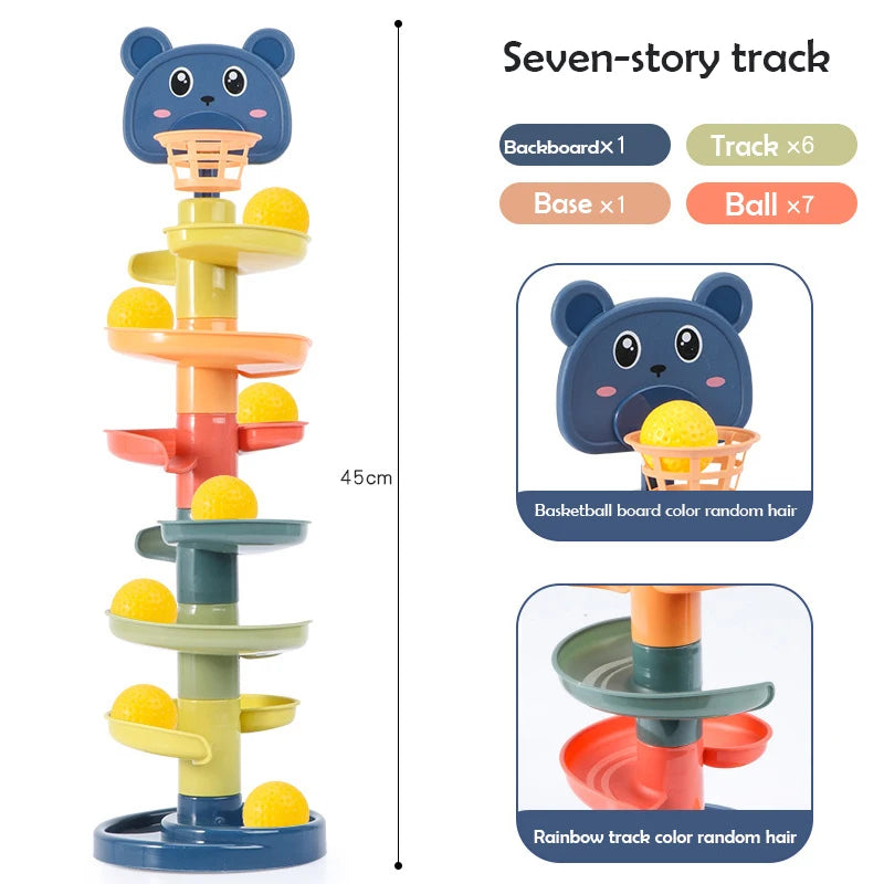 Track Rolling Ball Tower Toy