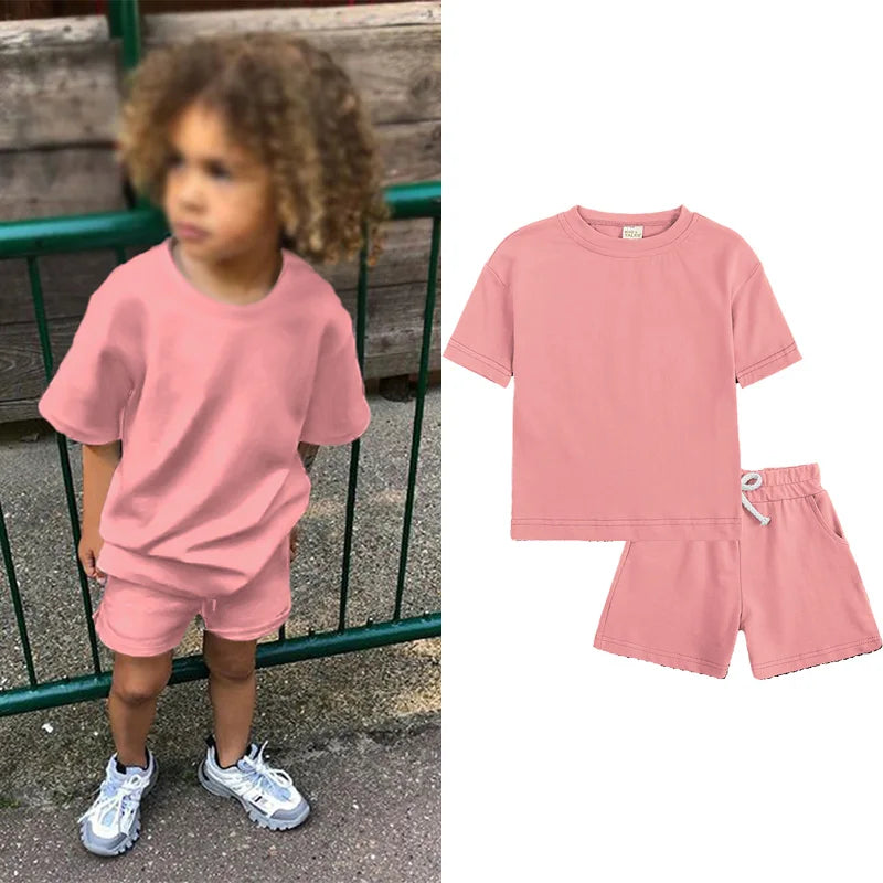 Cotton Basic Tracksuits for Kids