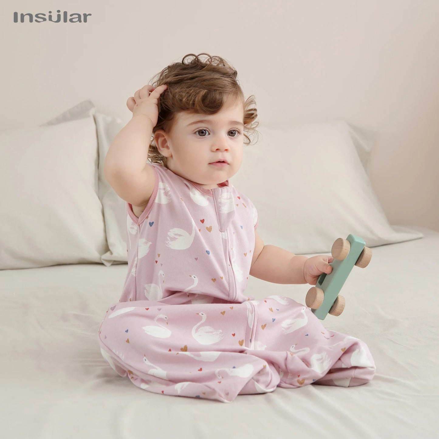 Sleeveless Vest Baby Sleeping Bag Cotton Thin Breathable Pajamas