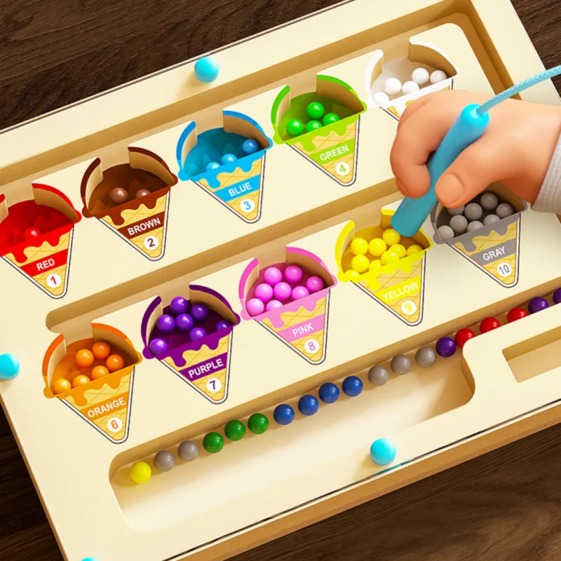 Color Sorting Magnetic Maze Toy – Fun STEM Learning Board