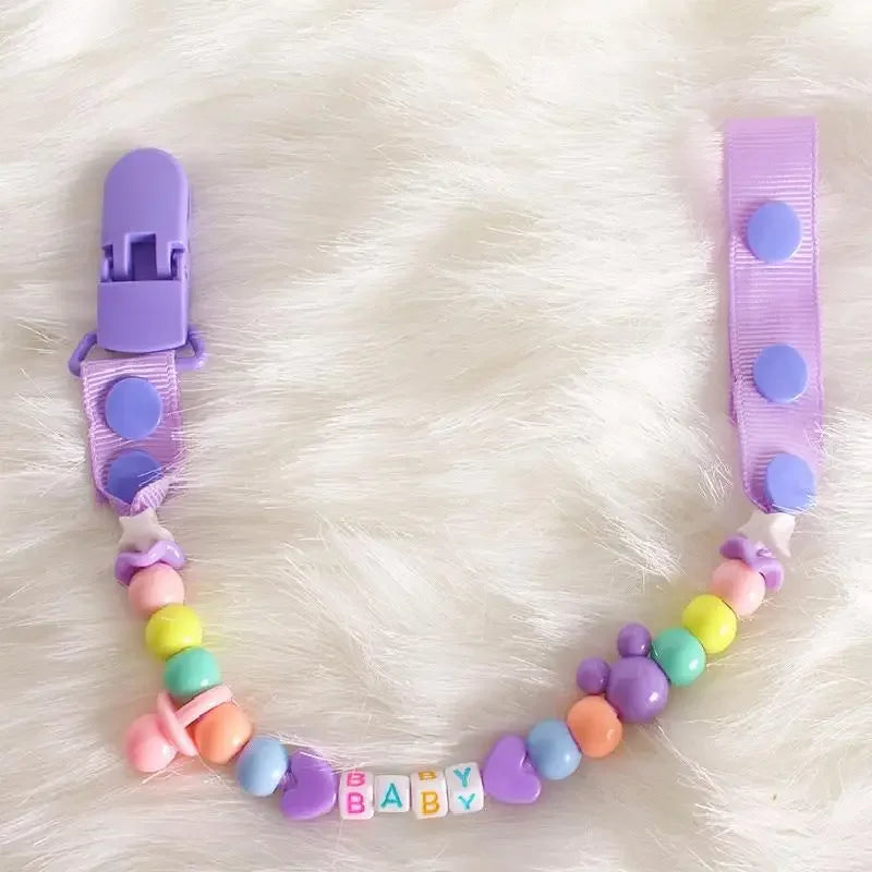 Colorful Newborn Pacifier Clips