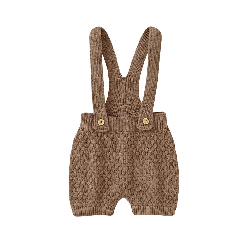 Newborn Sleeveless Knit Overalls