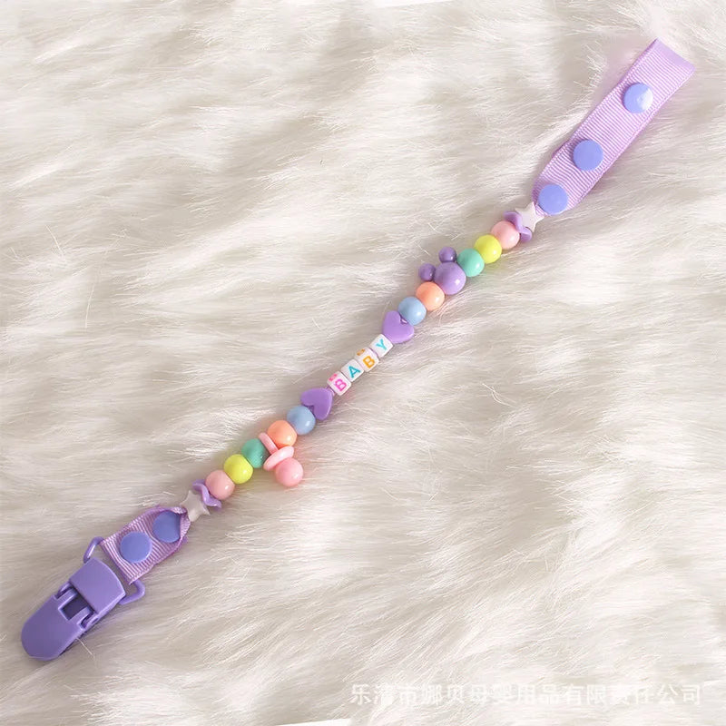 Colorful Newborn Pacifier Clips