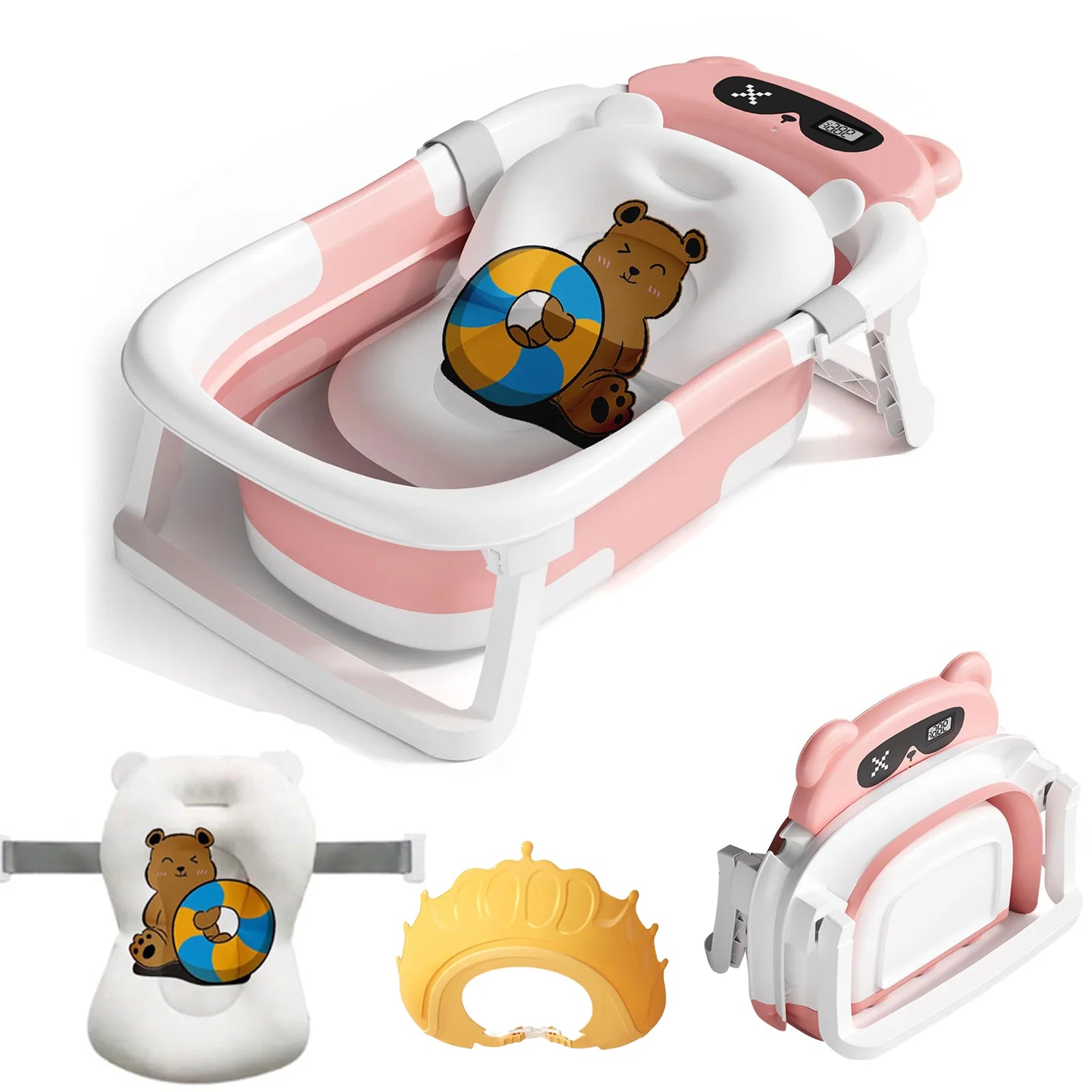 Baby Bath Tub with Foldable Design
